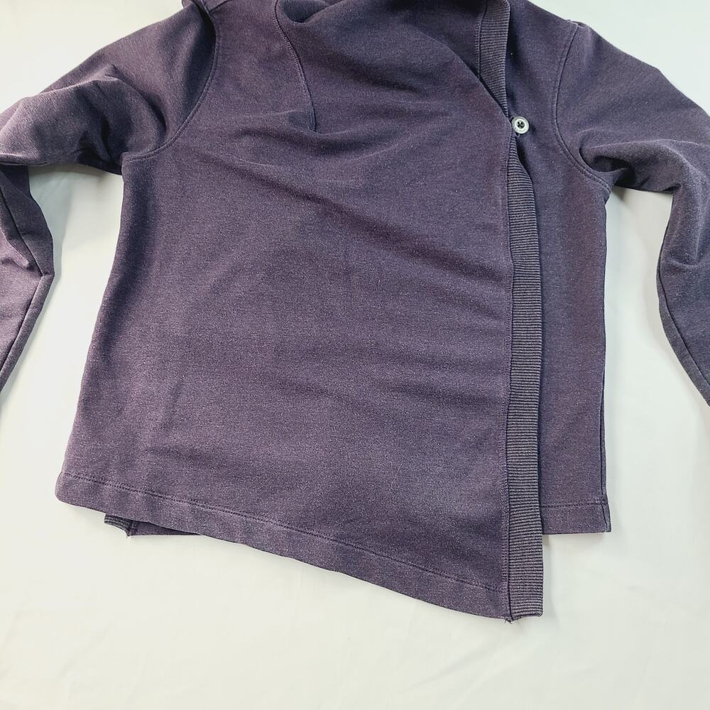 Patagonia At Sea Wrap Cardigan Purple Organic Cotton Blend Cozy Crossover Medium - Picture 7 of 13
